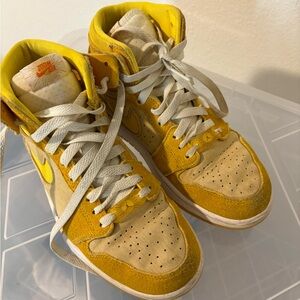 Jordan Vibrant Yellow and Cream Sneakers